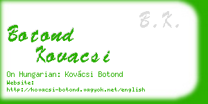 botond kovacsi business card